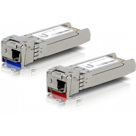 Ubiquiti UACC-OM-SM-10G-S-20 - SFP (mini-GBIC) transceiver module - 10 GigE - 10GBASE-BiDi - LC single-mode - up to 10 km - 1270 nm  /  1330 nm (pack of 20) - 0