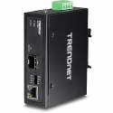 TRENDnet TI-F11SFP - Media converter - GigE - 10Base-T, 100Base-TX, 1000Base-T - RJ-45 / SFP (mini-GBIC)