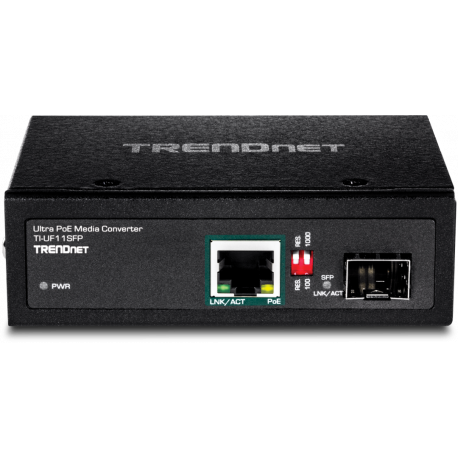 TRENDnet TI-UF11SFP - Fibre media converter - GigE - 10Base-T, 100Base-TX, 1000Base-T - RJ-45 / SFP (mini-GBIC) - up to 40 km - 2