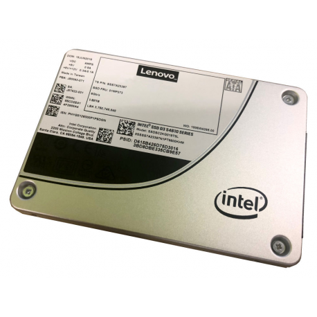 Intel S4610 Mainstream - SSD - encrypted - 960 GB - hot-swap - 2.5" - SATA 6Gb / s - 256-bit AES - for ThinkAgile HX33XX Certified Node; MX3330-F Appliance; MX3331-F Certified Node - 0
