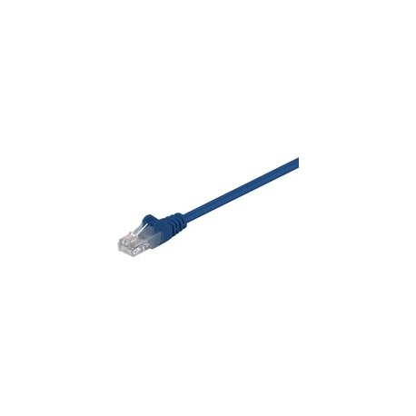 MicroConnect - Network cable - RJ-45 (M) to RJ-45 (M) - 25 cm - UTP - CAT 5e - stranded - blue - 0