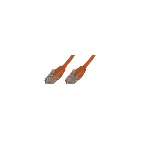 MicroConnect - Network cable - RJ-45 (M) to RJ-45 (M) - 1 m - UTP - CAT 6 - stranded - orange - 0