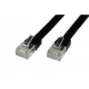 MicroConnect UltraFlat - Network cable - RJ-45 (M) to RJ-45 (M) - 1 m - UTP - CAT 6 - booted, flat - black