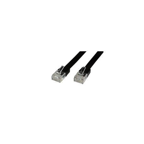 MicroConnect UltraFlat - Network cable - RJ-45 (M) to RJ-45 (M) - 2 m - UTP - CAT 6 - booted, flat - black - 0