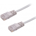 MicroConnect - Network cable - RJ-45 (M) to RJ-45 (M) - 3 m - UTP - CAT 6 - stranded, flat - grey