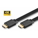MicroConnect - HDMI cable - HDMI male to HDMI male - 5 m - flat