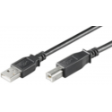 MicroConnect USB 2.0 - USB cable - USB Type B (M) to USB (M) - USB 2.0 - 1 m - black