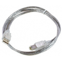MicroConnect USB 2.0 - USB cable - USB (M) to USB Type B (M) - 5 m - transparent