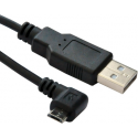 MicroConnect - USB cable - USB (M) straight to Micro-USB Type B (M) angled - USB 2.0 - 3 m - black