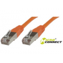 MicroConnect - Network cable - RJ-45 (M) to RJ-45 (M) - 1 m - screened shielded twisted pair (SSTP) - CAT 6 - halogen-free, stranded - orange
