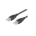 MicroConnect USB 2.0 - USB cable - USB (M) to USB (M) - USB 2.0 - 1 m - black