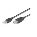 MicroConnect USB 2.0 - USB extension cable - USB (F) to USB (M) - USB 2.0 - 10 cm - black