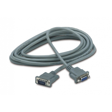 APC - Serial extension cable - DB-9 (M) to DB-9 (F) - 4.6 m - grey - for P/N: SRV1KA-TW, SRV1KI-TW, SRV2KA-TW, SRV2KI-TW, SRV3KA-TW, SRV3KI-TW, SRV6KI-TW - 0
