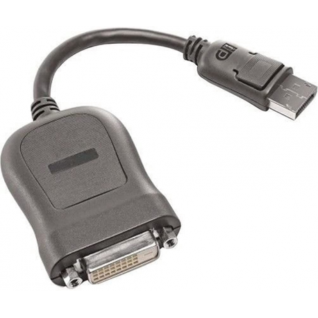 Lenovo - DisplayPort cable - single link - DisplayPort (M) to DVI-D (F) - 20 cm - for ThinkCentre M58; M70; ThinkPad L520; T420; X20X; X20X Tablet; X220; X220i Tablet - 0