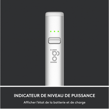 Logitech Crayon - Digital pen - wireless - grey - 17