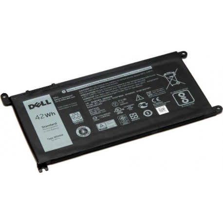 Dell - Laptop battery - lithium polymer - 3-cell - 3684 mAh - 42 Wh - for Inspiron 13 53XX, 15 55XX, 17 57XX; Latitude 13 3379, 3189; Vostro 14 5468, 15 5568 - 0