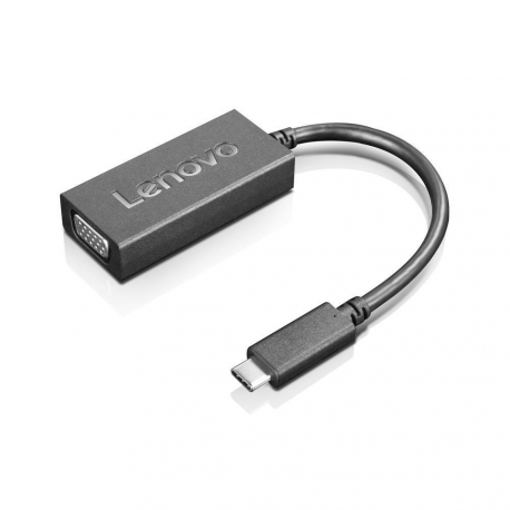 Lenovo - Display adapter - USB-C (M) to HD-15 (VGA) (F) - 1920 x 1200 (WUXGA) support - for IdeaPad 5 14; IdeaPad Duet 3 11Q727; ThinkBook 14 G4+ IAP; 14s Yoga G2 IAP - 0