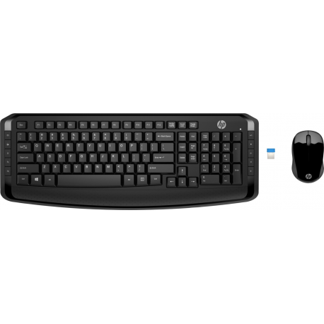 HP 300 - Keyboard and mouse set - wireless - Swedish - for OMEN by HP Laptop 16; Victus by HP Laptop 16; Laptop 15, 17; Pavilion Plus Laptop 14 - 0