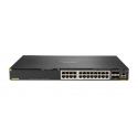 HPE Aruba 6300M - Switch - L3 - Managed - 24 x 1/2.5/5/10GBase-T + 4 x 1 Gigabit / 10 Gigabit / 25 Gigabit / 50 Gigabit SFP56 (uplink / stacking) - front and side to back - rack-mountable - PoE+ (1440 W)