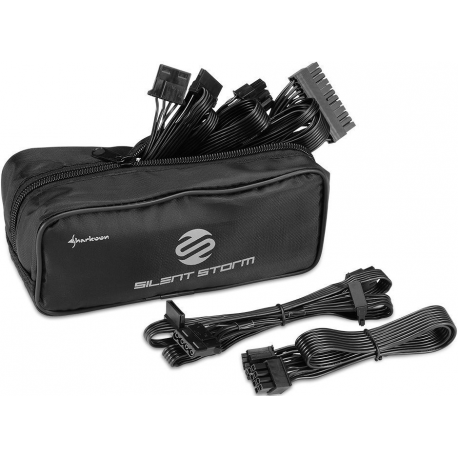 Sharkoon SilentStorm SFX 500 Gold - Power supply (internal) - SFX12V / SFX-L12V - 80 PLUS Gold - AC 100-240 V - 500 Watt - active PFC - black - 2