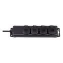 brennenstuhl Extension socket IP44 4-way black 2m H07RN-F 3G1,5 - Power strip - AC 230 V - output connectors: 4 - 2 m