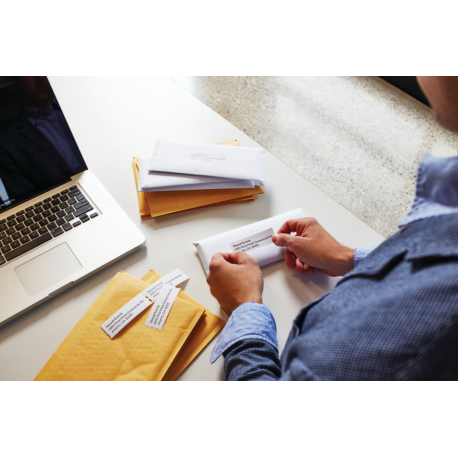 DYMO LabelWriter Address - Permanent adhesive - white - Roll (8.9 cm x 2.8 m) 260 label(s) (2 roll(s) x 130) address labels - for DYMO LabelWriter 310, 315, 320, 330, 400, 450, 4XL, SE450, Wireless - 2