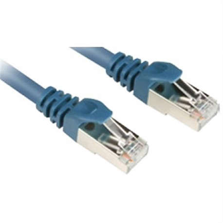 Sharkoon - Patch cable - RJ-45 (M) to RJ-45 (M) - 1.5 m - SFTP - CAT 6 - blue - 0