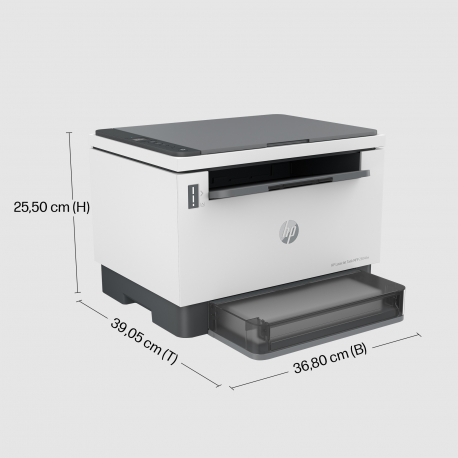 HP LaserJet Tank MFP 2604dw - Multifunction printer - B / W - laser - refillable - 216 x 297 mm (original) - A4 / Legal (media) - up to 23 ppm (copying) - up to 22 ppm (printing) - 250 sheets - USB 2.0, LAN, Wi-Fi(n), Bluetooth - 9