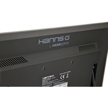 HANNS.G HT161HNB - HT Series - LED monitor - 15.6" - touchscreen - 1366 x 768 @ 60 Hz - 220 cd / m² - 500:1 - 12 ms - HDMI, VGA - headphone - 8