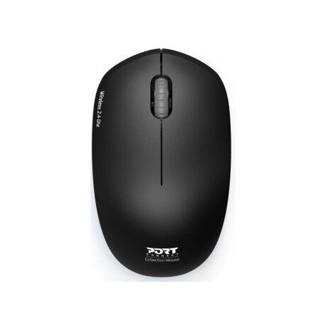 PORT Connect Collection - Mouse - optical - 3 buttons - wireless - 2.4 GHz - USB wireless receiver - graphite - 1