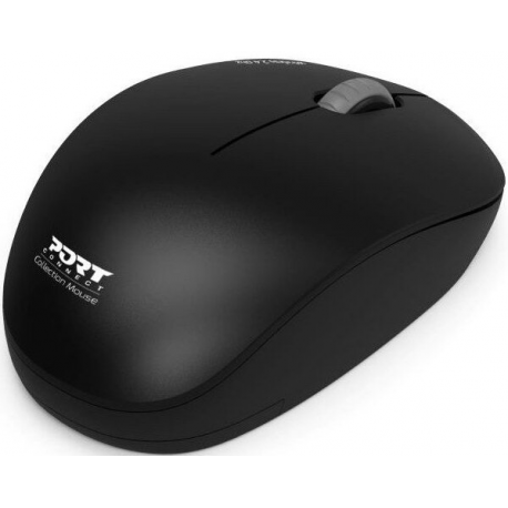 PORT Connect Collection - Mouse - optical - 3 buttons - wireless - 2.4 GHz - USB wireless receiver - graphite - 3