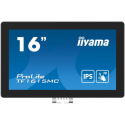 iiyama ProLite TF1615MC-B1 - LED monitor - 15.6" - open frame - touchscreen - 1920 x 1080 Full HD (1080p) - IPS - 450 cd / m² - 1000:1 - 25 ms - HDMI, VGA, DisplayPort - black