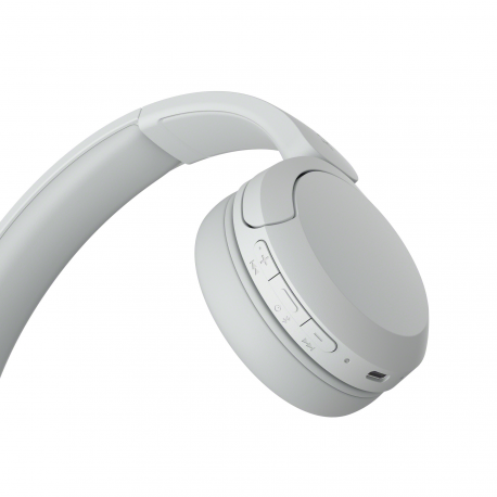 Sony WH-CH520 - Headphones with mic - on-ear - Bluetooth - wireless - white - 4