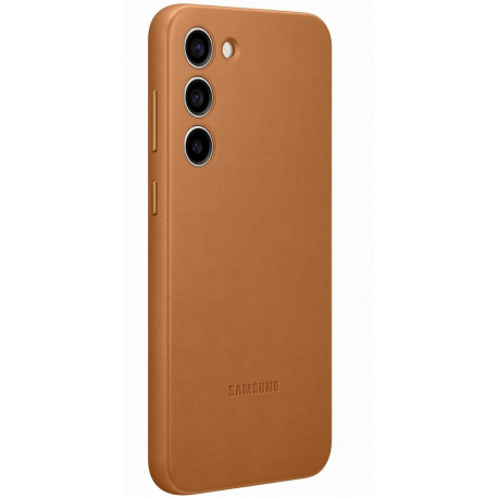 Samsung EF-VS916 - Back cover for mobile phone - genuine leather - camel - for Galaxy S23+ - 0