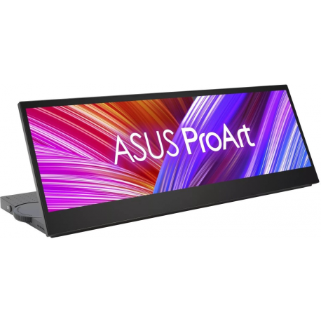 ASUS ProArt PA147CDV - LED monitor - 14" - touchscreen - 1920 x 550 Full HD @ 60 Hz - IPS - 400 cd / m2 - 1200:1 - 5 ms - HDMI, 2xUSB-C - speakers - black - 0