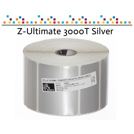 Zebra Z-Ultimate 3000T - Polyester - glossy - permanent acrylic adhesive - white - 60 x 30 mm 1 roll(s) labels - 0