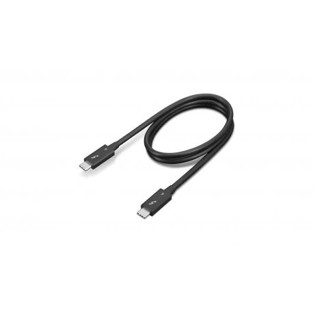 Lenovo - Thunderbolt cable - 24 pin USB-C (M) to 24 pin USB-C (M) - Thunderbolt 4 - 70 cm - 8K60Hz support, 4K60Hz support - black - 0
