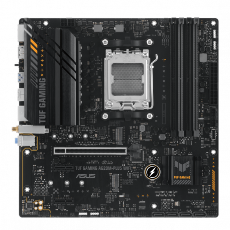 ASUS TUF GAMING A620M-PLUS WIFI - Motherboard - micro ATX - Socket AM5 - AMD A620 Chipset - USB 3.2 Gen 1, USB-C 3.2 Gen 1 - Gigabit LAN, 2.5 Gigabit LAN, Bluetooth, Wi-Fi - onboard graphics (CPU required) - HD Audio (8-channel) - 0