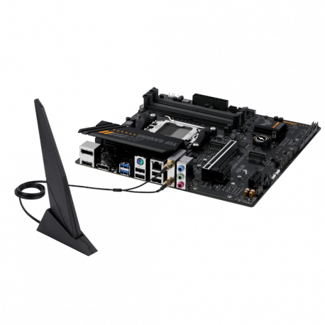 ASUS TUF GAMING A620M-PLUS WIFI - Motherboard - micro ATX - Socket AM5 - AMD A620 Chipset - USB 3.2 Gen 1, USB-C 3.2 Gen 1 - Gigabit LAN, 2.5 Gigabit LAN, Bluetooth, Wi-Fi - onboard graphics (CPU required) - HD Audio (8-channel) - 1