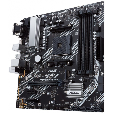 ASUS PRIME B450M-A II - Motherboard - micro ATX - Socket AM4 - AMD B450 Chipset - USB 3.2 Gen 1, USB 3.2 Gen 2 - Gigabit LAN - onboard graphics (CPU required) - HD Audio (8-channel) - 2