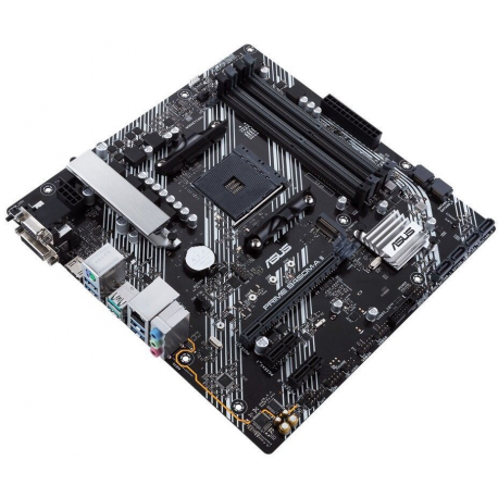 ASUS PRIME B450M-A II - Motherboard - micro ATX - Socket AM4 - AMD B450 Chipset - USB 3.2 Gen 1, USB 3.2 Gen 2 - Gigabit LAN - onboard graphics (CPU required) - HD Audio (8-channel) - 4