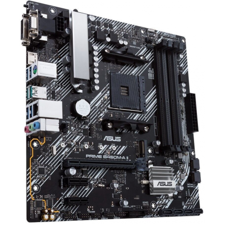 ASUS PRIME B450M-A II - Motherboard - micro ATX - Socket AM4 - AMD B450 Chipset - USB 3.2 Gen 1, USB 3.2 Gen 2 - Gigabit LAN - onboard graphics (CPU required) - HD Audio (8-channel) - 5