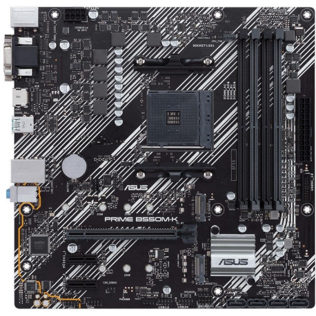 Gigabyte B550M K - 1.0 - motherboard - micro ATX - Socket AM4 - AMD B550 Chipset - USB 3.2 Gen 1 - Gigabit LAN - onboard graphics (CPU required) - HD Audio (8-channel) - 0