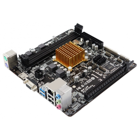 Biostar A68N-2100K - Motherboard - mini ITX - AMD E1 6010 - USB 3.2 Gen 1 - Gigabit LAN - onboard graphics - HD Audio (8-channel) - 2