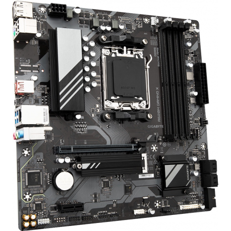 Gigabyte A620M GAMING X - Motherboard - micro ATX - Socket AM5 - AMD A620 Chipset - USB 3.2 Gen 1, USB-C 3.2 Gen 2x2, USB-C 3.2 Gen 1 - Gigabit LAN - onboard graphics (CPU required) - HD Audio (8-channel) - 1