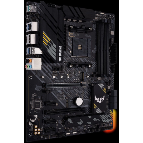 ASUS TUF GAMING B550-PLUS - Motherboard - ATX - Socket AM4 - AMD B550 Chipset - USB-C Gen2, USB 3.2 Gen 1, USB 3.2 Gen 2 - 2.5 Gigabit LAN - onboard graphics (CPU required) - HD Audio (8-channel) - 7