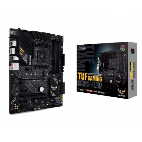 ASUS TUF GAMING B550-PLUS - Motherboard - ATX - Socket AM4 - AMD B550 Chipset - USB-C Gen2, USB 3.2 Gen 1, USB 3.2 Gen 2 - 2.5 Gigabit LAN - onboard graphics (CPU required) - HD Audio (8-channel) - 10