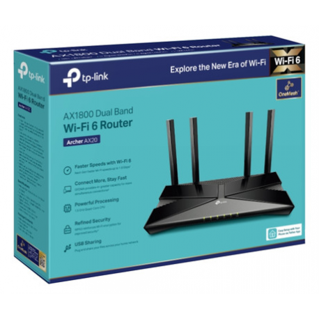 TP-Link Archer AX80 V1.6 - Wireless router - 3-port switch - GigE, 2.5 GigE - WAN ports: 2 - Wi-Fi 6 - Dual Band - 3