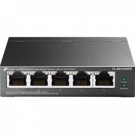 TP-Link TL-SG105MPE V1.60 - Switch - 5 x 10 / 100 / 1000 - desktop - 1