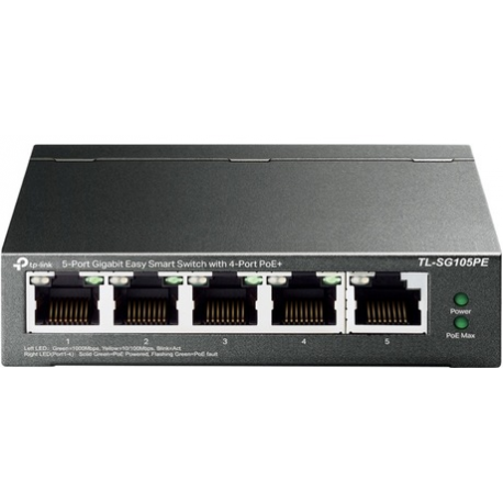 TP-Link TL-SG105MPE V1.60 - Switch - 5 x 10 / 100 / 1000 - desktop - 2
